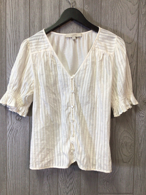 Loft Top Puff Sleeve Size Small